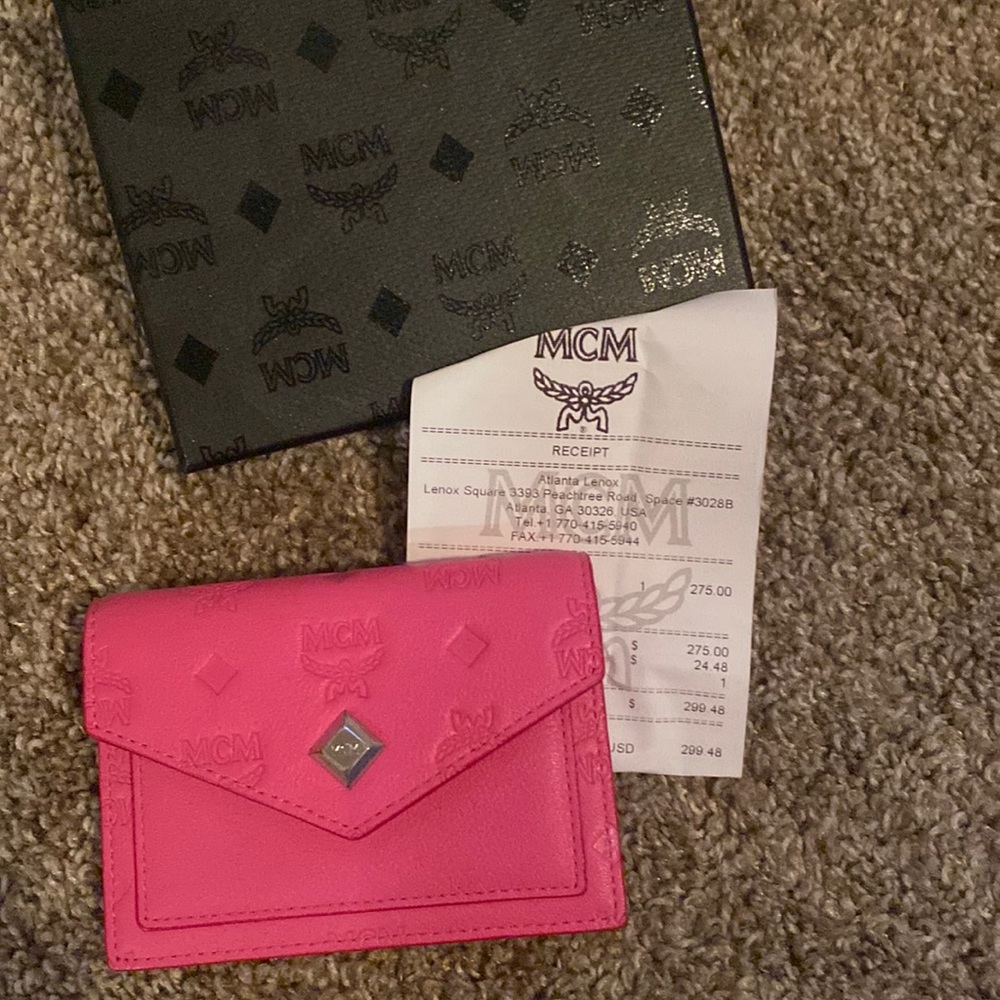 Pink MCM Cardholder